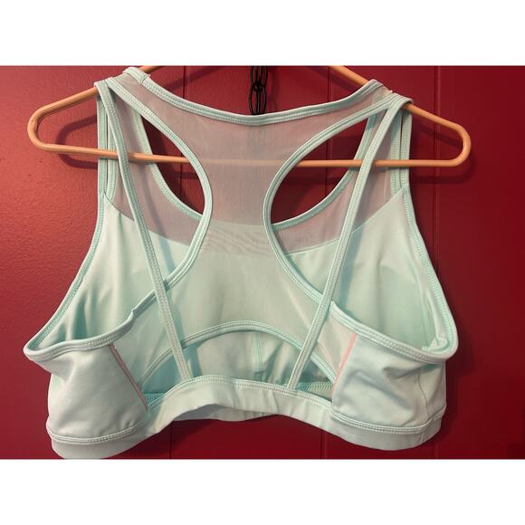 BCG Sports Bra Racer Back Mid Support Size XL Mint - Picture 2 of 8